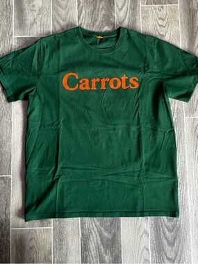 Carrots by Anwar Green Tee with Orange Logo XL